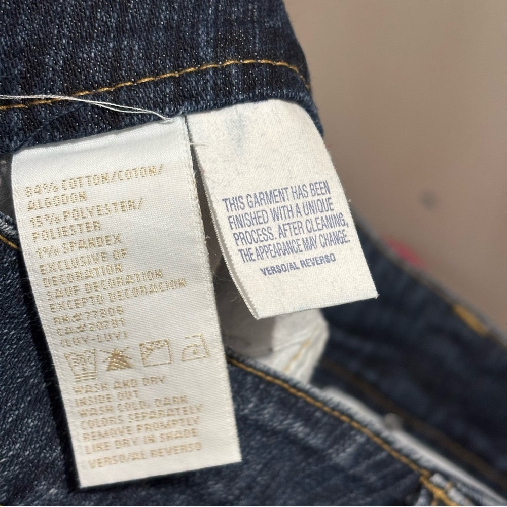 Vintage Y2K Mid-Rise Bootcut Flare Jeans Braided Faded Detail Juniors Size 9 - Picture 10 of 12